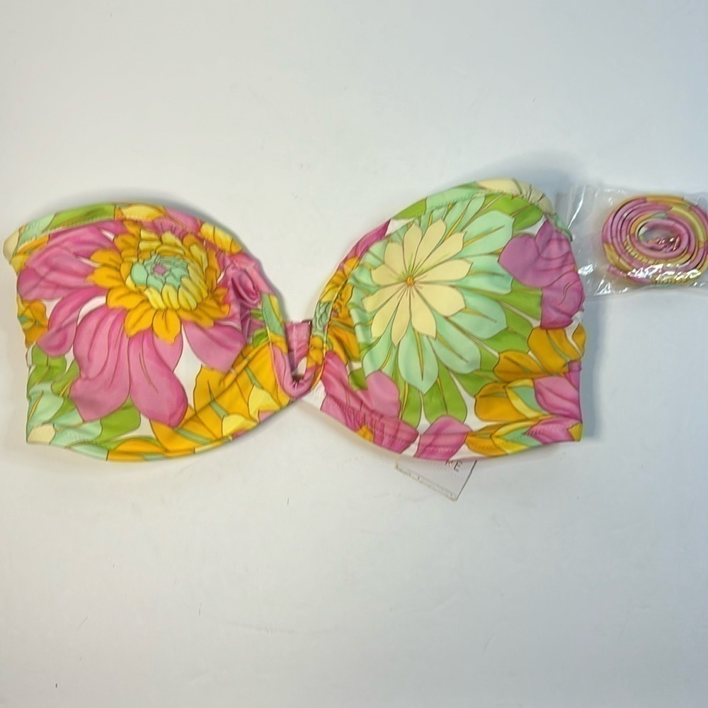 Floral padded bikini top size 32B, 34 DD, 36B, 36 DD available